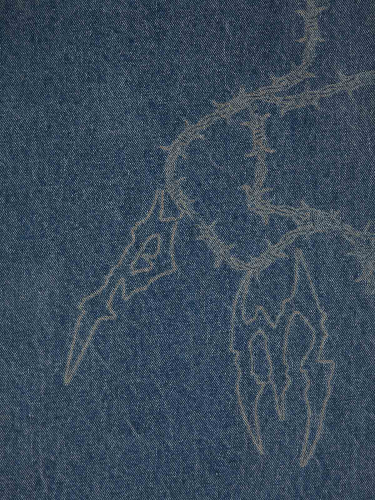 Jeans Baggy Retrò con Motivo 'Thorn & Key' — Vista 18
