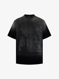 T-Shirt con Grafica Washed in Cotone con Stampa — Vista 2