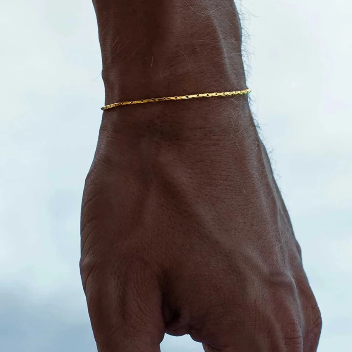 Bracciale da uomo in acciaio inox regolabile