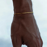 Bracciale da uomo in acciaio inox regolabile
