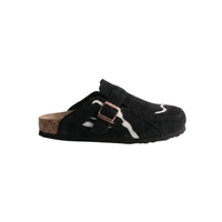 Zoccoli in Suede 'Wavey' — Nero
