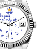 Orologio Eondate Maxi Bianco Argento