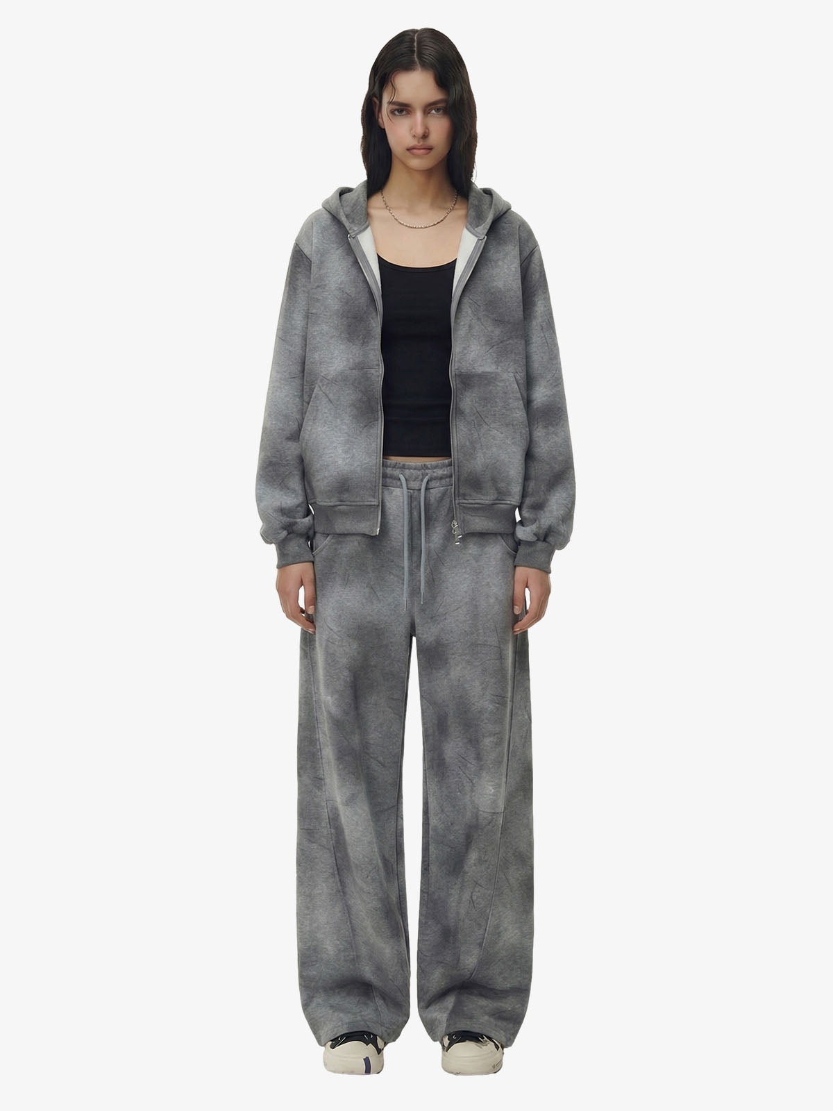 Tuta Tie-Dye Washed Vintage con Zip — Vista 13