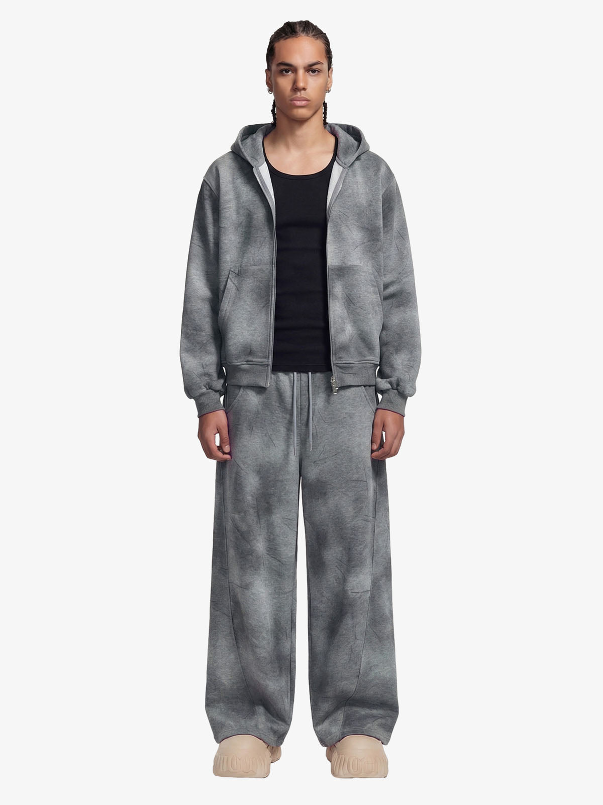 Tuta Tie-Dye Washed Vintage con Zip — Vista 10