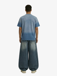 T-Shirt con Grafica Washed in Cotone con Stampa — Vista 4