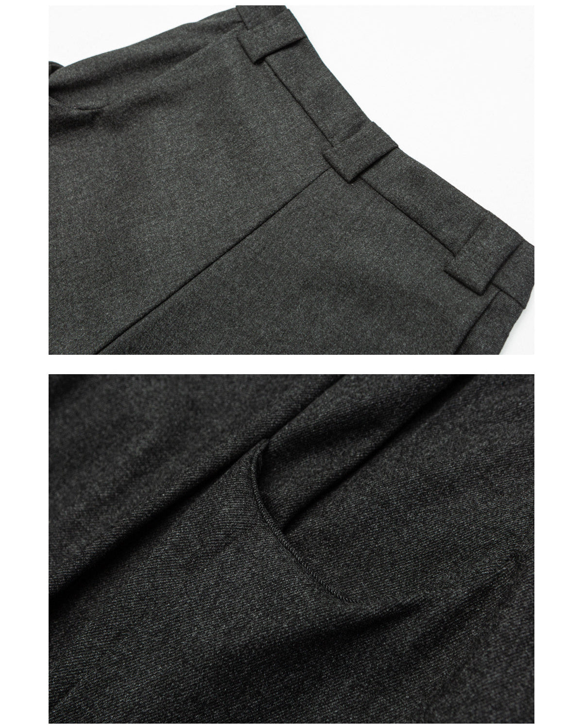Pantaloni Wide-Leg con Pinces in Misto Lana