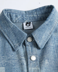 Camicia di Jeans Stampata