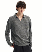 Maglione Polo Knit Misto Lana