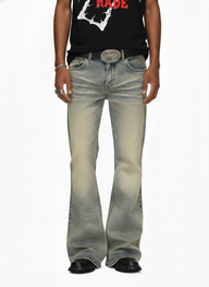 Jeans Washed Vintage a Zampa