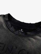 T-Shirt con Grafica Washed in Cotone con Stampa — Vista 9