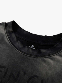 T-Shirt con Grafica Washed in Cotone con Stampa — Vista 9