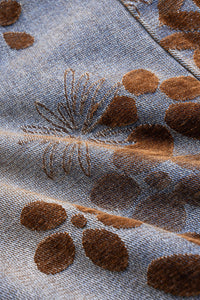 Jeans Baggy a Vita Alta con Stampa Floreale