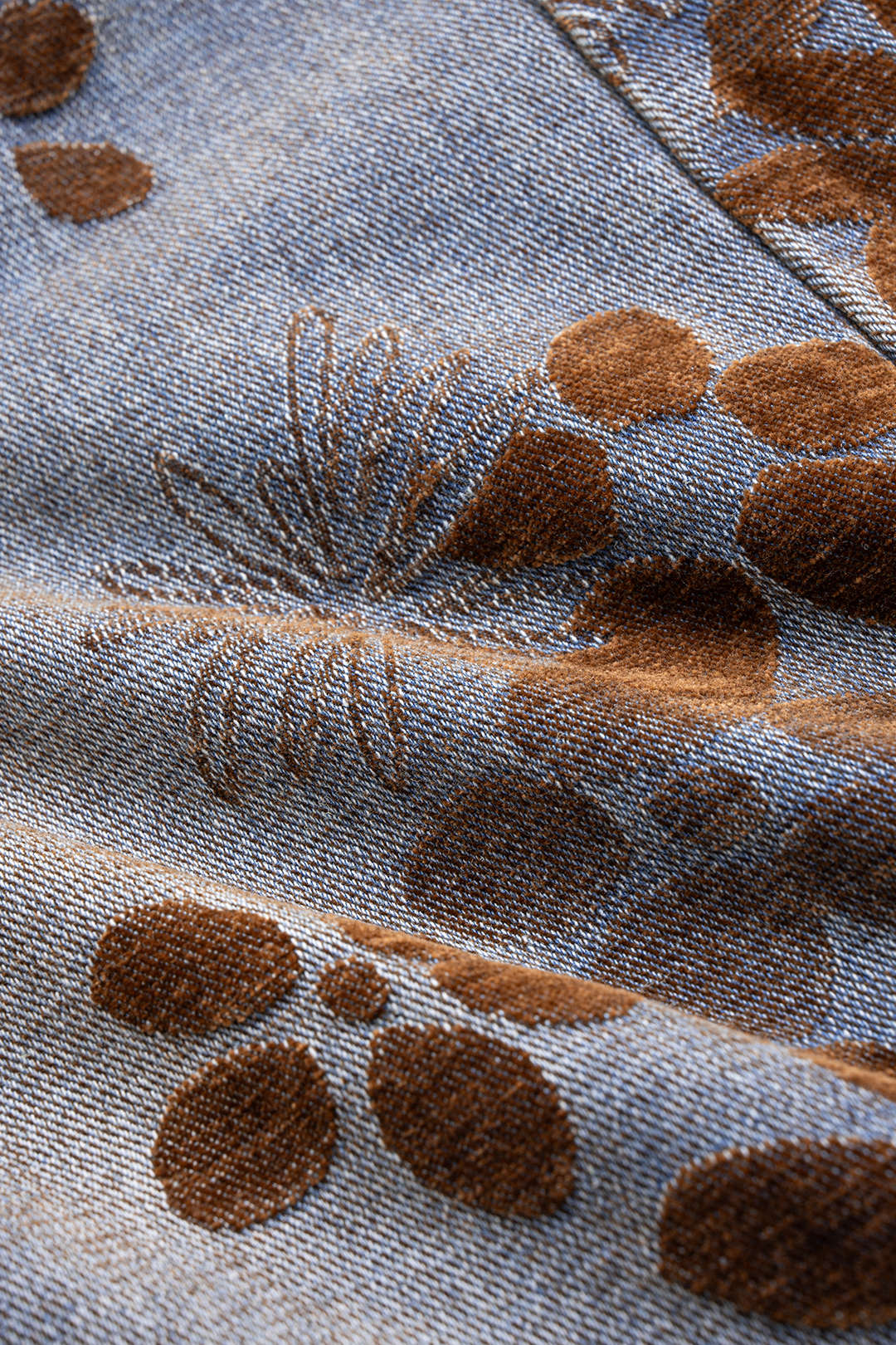 Jeans Baggy a Vita Alta con Stampa Floreale