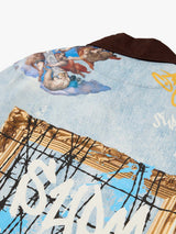 Giacca Effetto Vissuto con Grafica in Denim 'Artistic Patches' — Vista 11