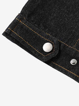 Giacca con Collo Alto in Denim 'Stand' — Dettaglio