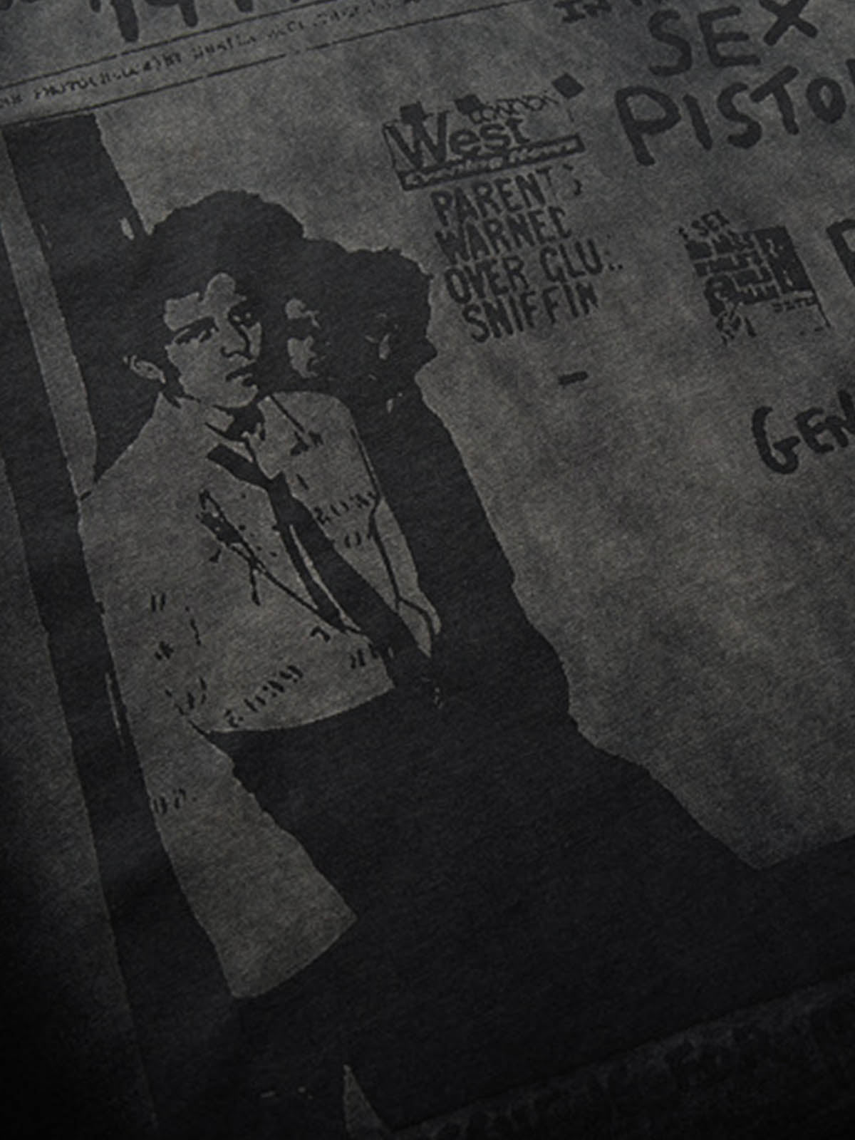 T-Shirt con Grafica Washed in Cotone con Stampa — Vista 11
