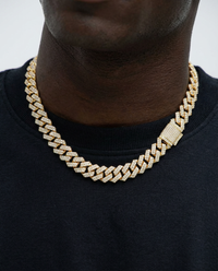 Collana a Catena Cubana con Strass