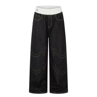 Jeans Baggy Neri a Vita Bassa
