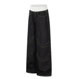 Jeans Baggy Neri a Vita Bassa