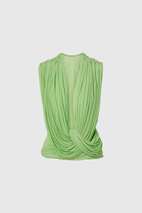 Completo Gonna Scollo a V e Schiena Drappeggiata