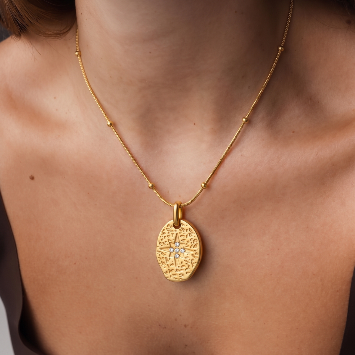 Collana Elettra – Acciaio Inox Dorato