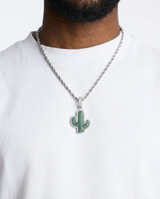 Collana con Ciondolo Cactus Smeraldo