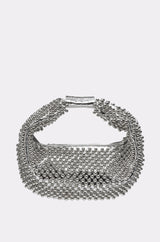 Borsa Perline Argento