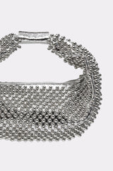 Borsa Perline Argento