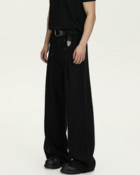 Pantaloni Wide-Leg in Lana