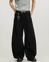 Pantaloni Cargo Wide-Leg in Cotone