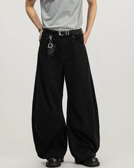 Pantaloni Cargo Wide-Leg in Cotone