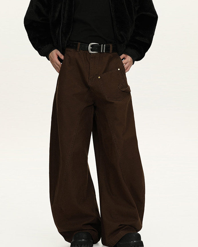 Pantaloni Utility Wide-Leg