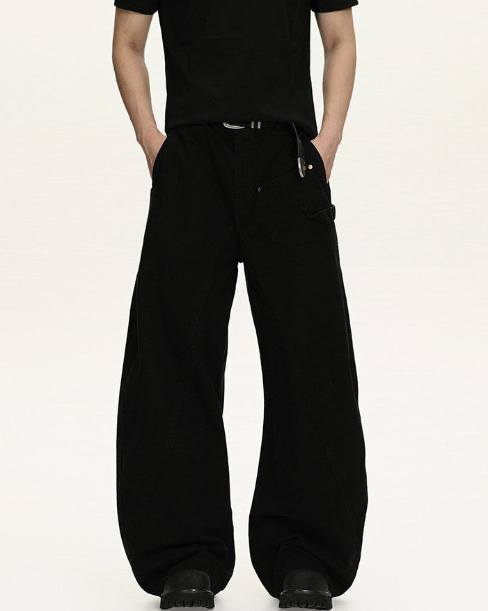 Pantaloni Utility Wide-Leg