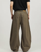 Pantaloni Cargo Wide-Leg in Cotone