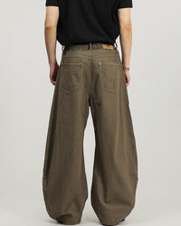 Pantaloni Cargo Wide-Leg in Cotone