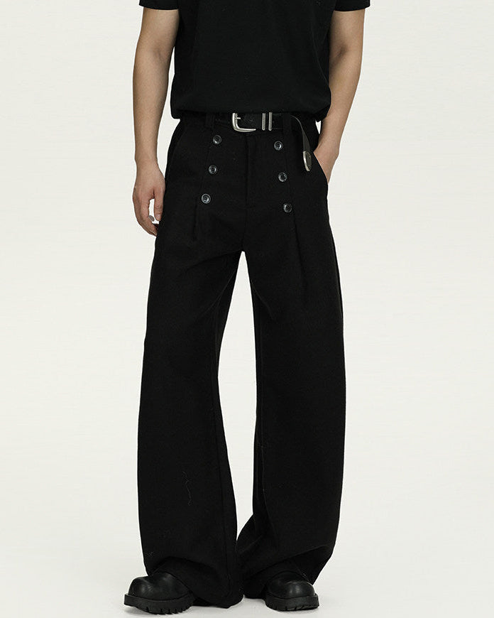 Pantaloni Wide-Leg in Lana