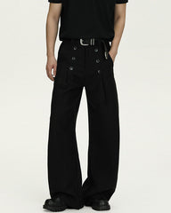 Pantaloni Wide-Leg in Lana