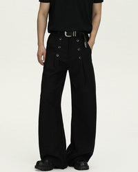 Pantaloni Wide-Leg in Lana