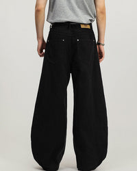 Pantaloni Cargo Wide-Leg in Cotone