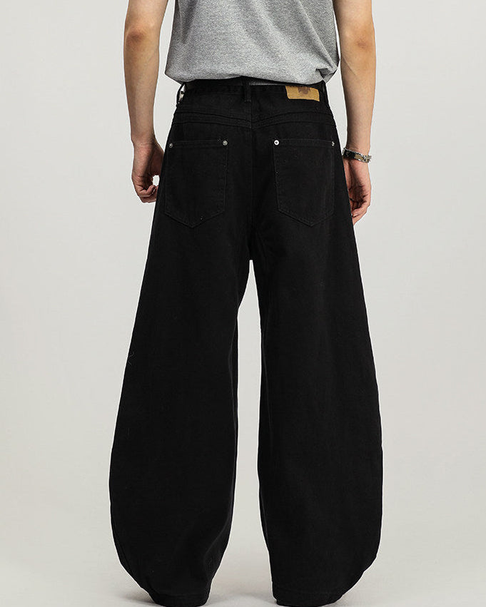 Pantaloni Cargo Wide-Leg in Cotone