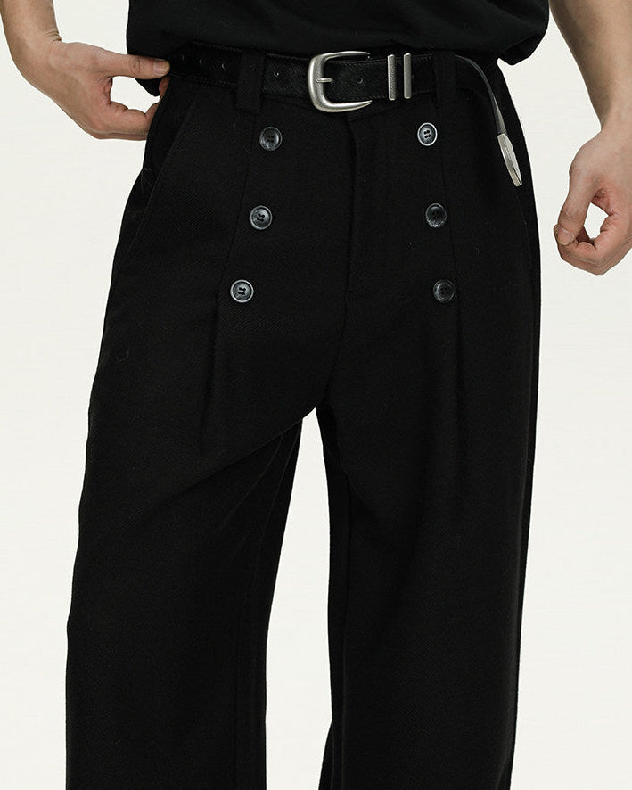 Pantaloni Wide-Leg in Lana