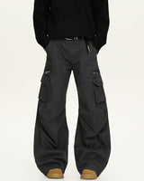 Jeans Cargo Utility Uomo Nero, vista laterale