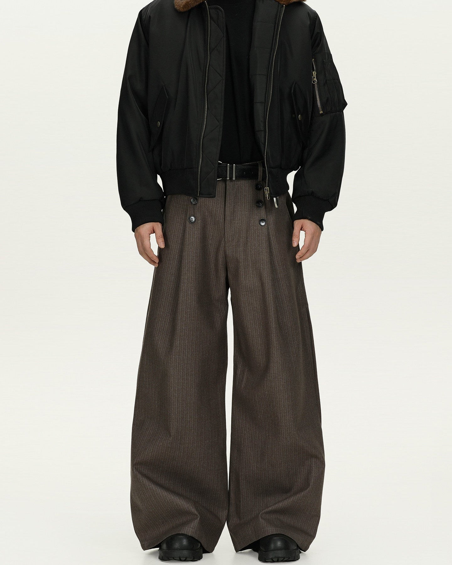 Pantaloni Pilot Bomber con Pinces