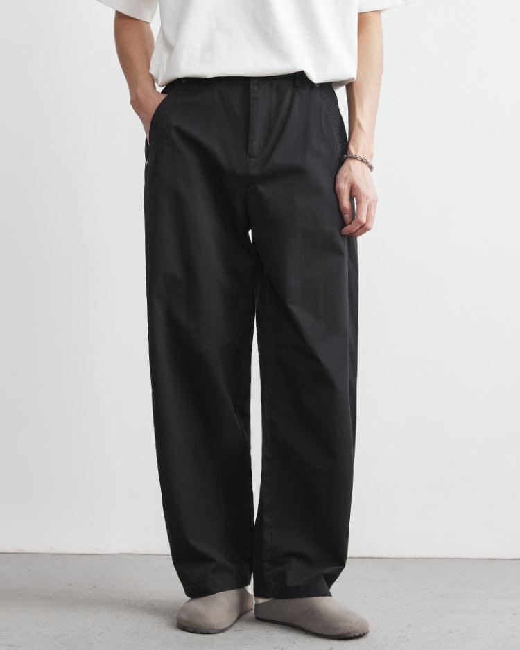 Pantaloni Effetto Jeans con Elastico in Vita