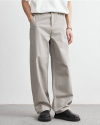 Pantaloni Effetto Jeans con Elastico in Vita