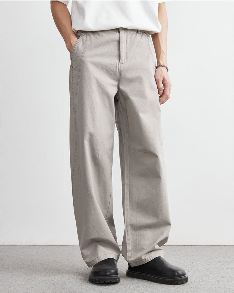Pantaloni Effetto Jeans con Elastico in Vita
