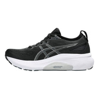 ASICS GEL-Kayano 31 Black White — womens road running shoes, view 2