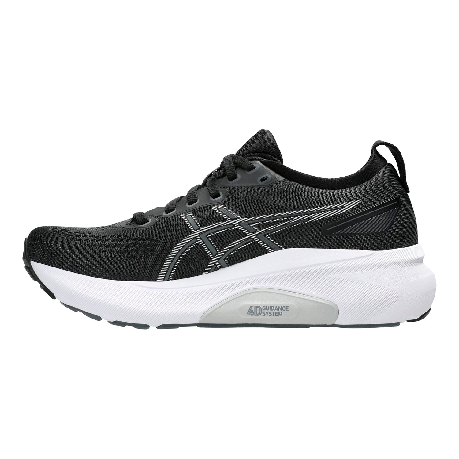 ASICS GEL-Kayano 31 Black White — womens road running shoes, view 2