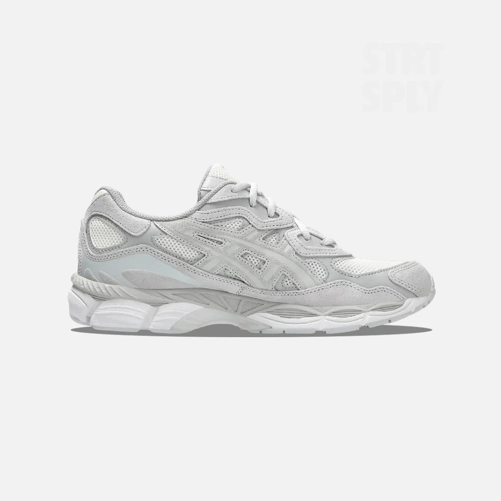 ASICS GEL-NYC Sneakers Unisex Crema Grigio Nuvola, vista laterale