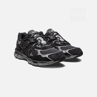 ASICS GEL-NYC Sneakers Unisex Grigio Grafite Nero, vista frontale di tre quarti